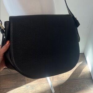 Laura di maggio italian snake skin and black leather cross body Bag